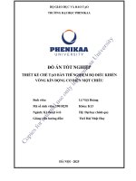 Thiết kế chế tạo bàn thì nghiệm bộ Điều khiển vòng kín Động cơ Điện một chiều