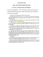 Đề cương 2024 CNXHKH VNU