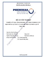Nghiên cứu Đặc tính sinh học của virus tembusu gây hội chứng lật ngửa và giảm Đẻ trên vịt phân lập từ thực Địa