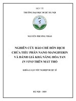 Nguyễn Phương Thảo Nghiên Cứu Bào Chế Hỗn Dịch Chứa Tieu Phân Nano Mangiferin Và Đánh Giá Khả Năng Hòa Tan In Vivo Trên Mắt Thỏ Khóa Luận Tốt Nghiệp Dược Sĩ.pdf