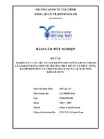 Báo cáo tốt nghiệp của thủ khoa chuyên ngành quản trị kinh doanh năm 2021 - 2025 trường Đại học Thủ Dầu Một