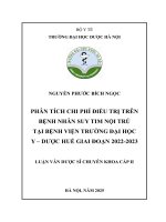 Nguyễn phước bích ngọc phân tích chi phí Điều trị trên bệnh nhân suy tim nội trú tại bệnh viện trường Đại học y – dược huế giai Đoạn 2022 2023 luận văn dược sĩ chuyên khoa cấp ii