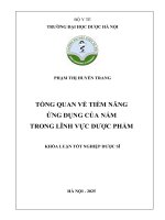 Phạm Thị Huyền Trang Tổng Quan Về Tiềm Năng Ứng Dụng Của Nấm Trong Lĩnh Vực Dược Phẩm Khóa Luận Tốt Nghiệp Dược Sĩ.pdf