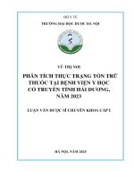 Vũ Thị Nơi Phân Tích Thực Trạng Tồn Trữ Thuốc Tại Bệnh Viện Y Học Cổ Truyền Tỉnh Hải Dương, Năm 2023 Luận Văn Dược Sĩ Chuyên Khoa Cấp I.pdf