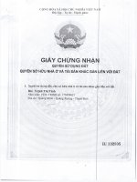 Sổ Đất bu 332805