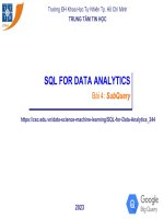 SQL - Cơ sở dữ liệu - Bài 4 - B4 subquery