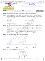 Đề thi thử toán tốt nghiệp sở hải dương
