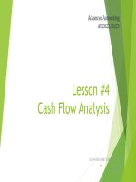 Cash flow analysis
