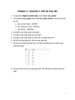 SQL - Cơ sở dữ liệu - Bài 3 - Bài tập 1