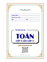 ÔN HÈ TOÁN 8 LÊN 9