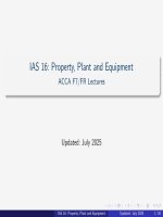 Ias 16  property plant and equipment lecture notes slides