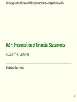 Ias 1  financial presentation  lecture notes