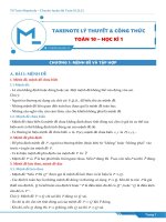 Tổng hợp lý thuyết và công thức lớp 10