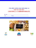 Dap An Chi Tiet Chuong 2 Hoa 12 Chuong Trinh Moi Carbohydrate.docx