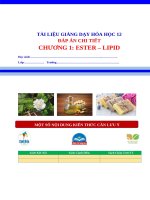 Dap an chi tiet chuong 1 hoa 12 chuong trinh moi  ester   lipid