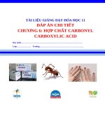 Dap an chi tiet chuong 6 hoa 11 chuong trinh moi hop chat carbonyl   carboxylic acid