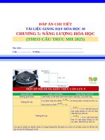 Dap an chi tiet chuong 5 hoa 10 chuong trinh moi nang luong hoa hoc
