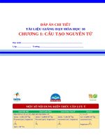 Đáp Án chi tiết chuong 1 cau tao nguyen tu hoa 10 chuong trinh moi