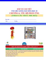 Dap an chi tiet chuong 6 hoa 10 chuong trinh moi toc do phan ung