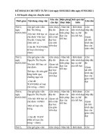 Chi tiết tuần 3