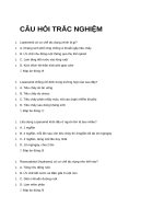 Câu hỏi trắc nghiệm