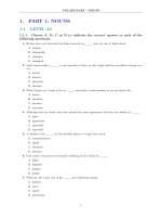 Test noun vocabulary