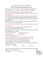 Câu hỏi Ôn tập cuối kỳ i sinh học 12