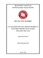 Các giải pháp thúc đẩy thương mại điện tử xuyên biên giới đối với xuất khẩu hàng hóa Việt Nam