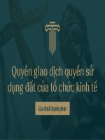 slide thuyết trình môn luật đất đai (luật cũ)