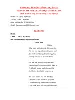 DỰ ÁN NLXH VỀ LỐI SỐNG TÍCH CỰC (NV11)