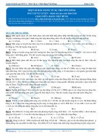 Bài tập VẬT LÝ 12 ÔN THI ĐẠI HỌC Chương 2: Sóng cơ. Bài 3 Một số bài toán về sự truyền sóng PHẦN 2 thầy ĐẶNG VIỆT HÙNG