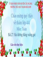 Toán 4 Bài Hai đường thẳng vuông góc(Có sử dụng AI).pptx