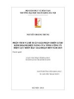 Luận văn thạc sĩ phân tích và Đề xuất giải pháp chiến lược kinh doanh Điện năng của tổng công ty Điện lực miền bắc giai Đoạn Đến năm 2015