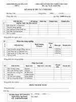 Kế hoạch thu vụ 5 năm 2025