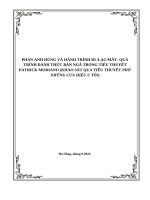 Phản anh hùng và hành trình Đi lạc/mất - Quá trình Đánh thức bản ngã trong tiểu thuyết patrick modiano (khảo sát qua tiểu thuyết phố những cửa hiệu u tối)