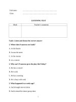 Listening paper test