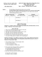 Khảo sát hsg anh 8  lần 2 nh 2023 2024