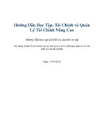 hướng dẫn tự học Chuyên Đề 2  tài chính Ôn thi cpa 2025 (có tài liệu chi tiết đính kèm)