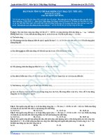 Bài tập VẬT LÝ 12 ÔN THI ĐẠI HỌC Chương 2: Sóng cơ. Bài 9 Bài toán về số điểm Cực Đại, Cực Tiểu PHẦN 4 thầy ĐẶNG VIỆT HÙNG