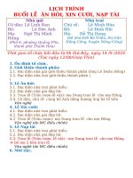 Lịch trình buổi lễ  Ăn hỏi (1)