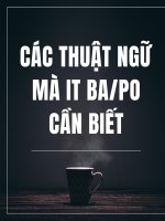 Thuật ngữ cần biết của IT BA/PO