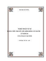 NGHỆ THUẬT TỰ SỰ TRONG TIỂU THUYẾT NẾU ĐÊM ĐÔNG CÓ NGƯỜI LỮ KHÁCH CỦA ITALO CALVINO