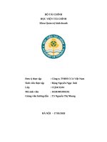 LUẬN VĂN ĐỀ TÀI Giải pháp Marketing nhằm nâng cao hiệu quả hoạt động tiêu thụ sản phẩm của công ty TNHH CCA Việt Nam