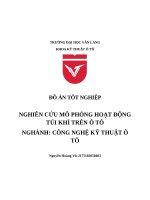 Đồ Án tốt nghiệp nghiên cứu mô phỏng hoạt Động túi khí trên Ô tô