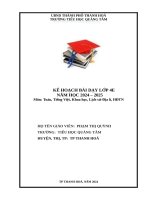 Sổ kế hoạch giảng dạy