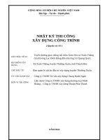 Nhật ký thi công xuân thắng