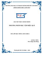 Bài tập thực hành nhóm phương pháp học tập hiệu quả