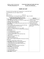 Phiếu dự giờ cô tám