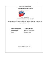 Đề tài vai trò của truyền thông Đại chúng trong việc nâng cao sức mạnh mềm của nga