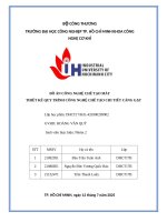 Đồ Án công nghệ chế tạo máy thiết kế quy trình công nghệ chế tạo chi tiết càng gạt